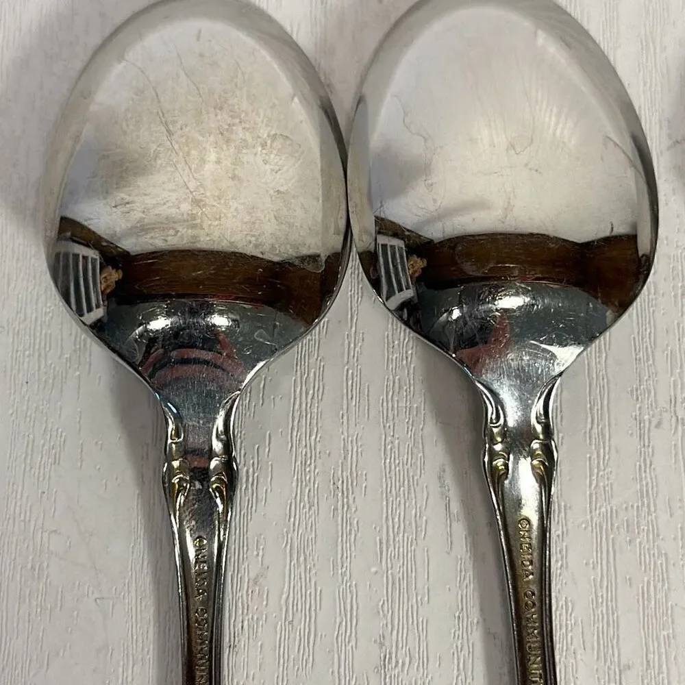 Oneida Brahms Community 7” Tablespoon Stainless Steel Flatware set‎ of 4